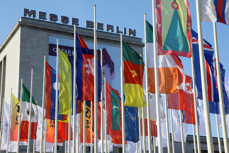 The Berlin exhibition center welcomes everyone, literally, at the ITB