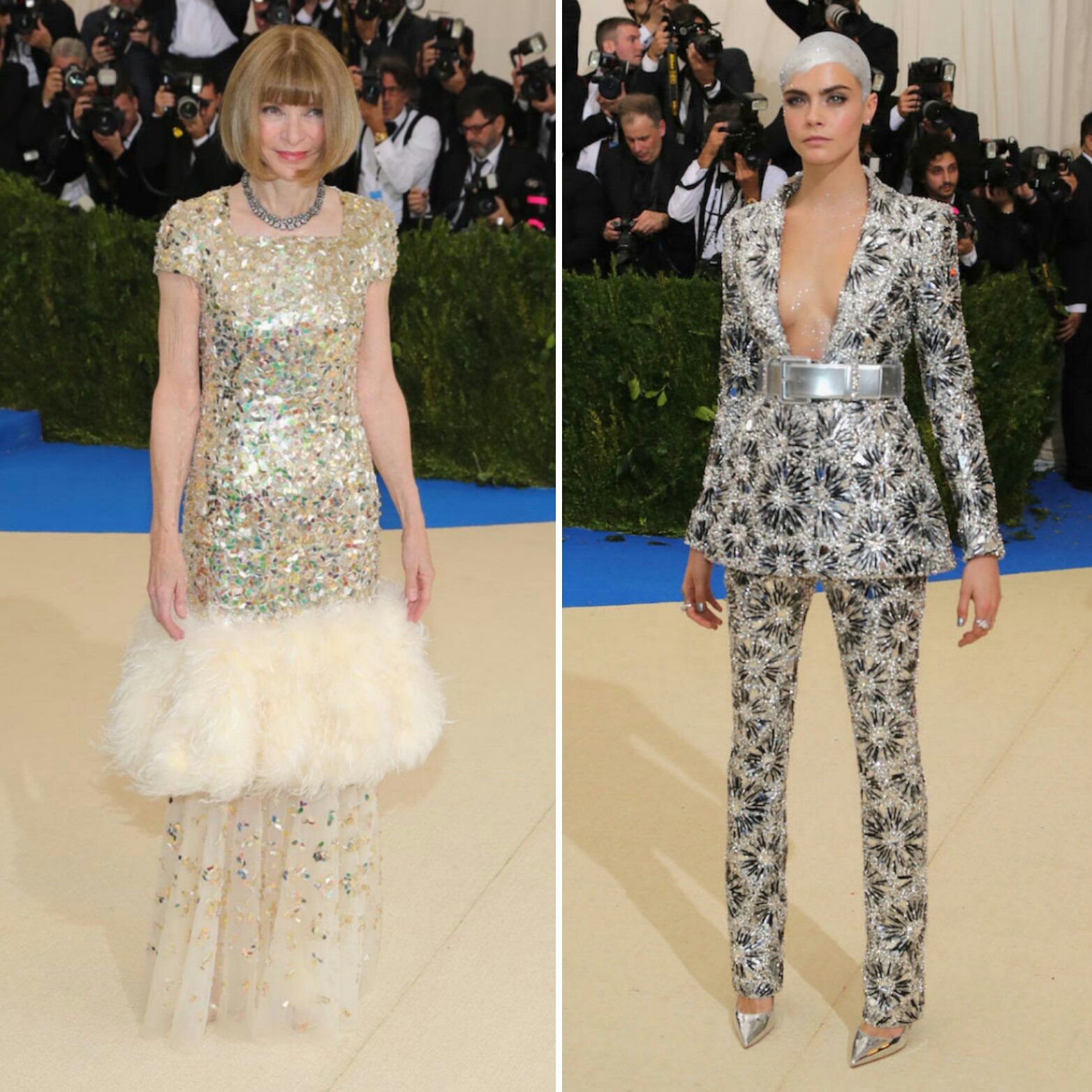 Anna Wintour y Cara Delevinge Chanel