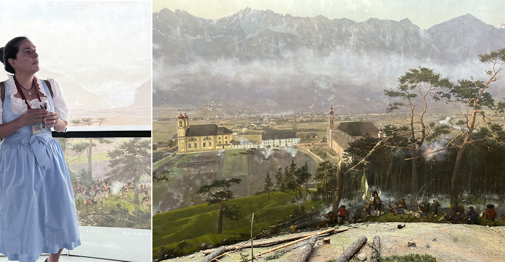 Museo-Tirol-Panorama con la pintura.